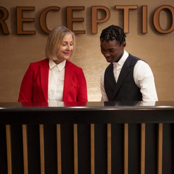 people-working-reception-front-view